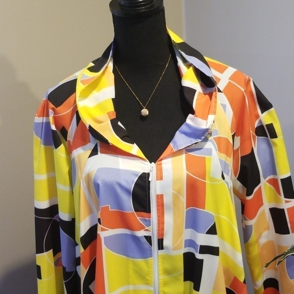 NWT Samuel Dong Abstract Top